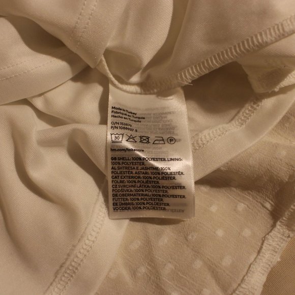 White H&M Off Shoulder Dress 3XL - Picture 3 of 4